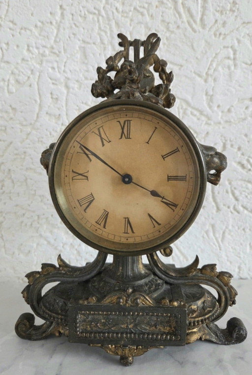 Antique Clock from 1884 – klokken, Metal, Brass