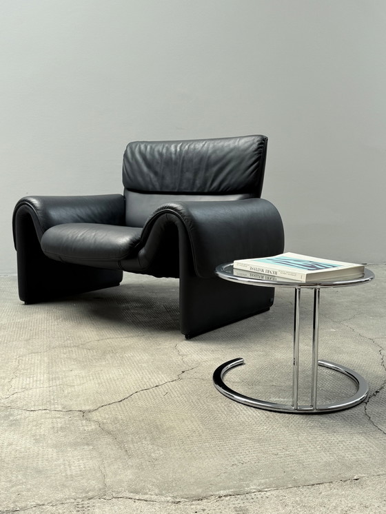 Image 1 of POLTRONA IN PELLE DE SEDE DS 2011 BLU SCURO