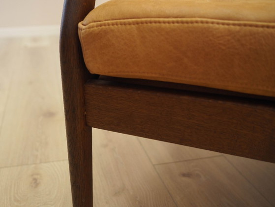 Divano danese a due posti in rovere massello oliato, con rivestimento in pelle naturale, risalente agli (photo 12 of 20)