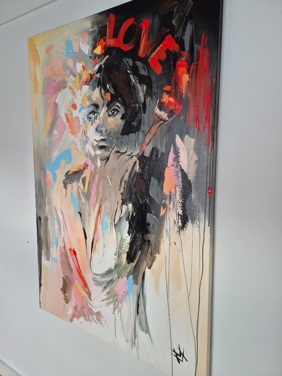 Image 1 of Miriam Vleugels schilderij 'Love' (Amor)