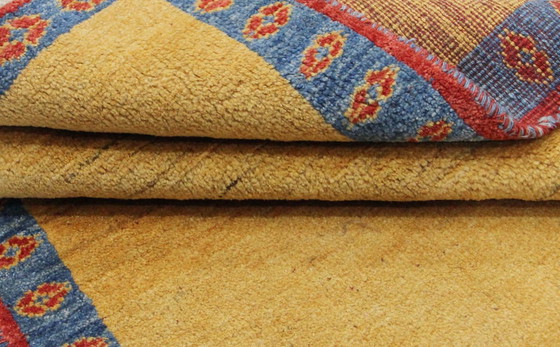 Image 1 of Original Persian carpet Gabbeh Ghashghai oriental carpet 200 cm x 106 cm old natural