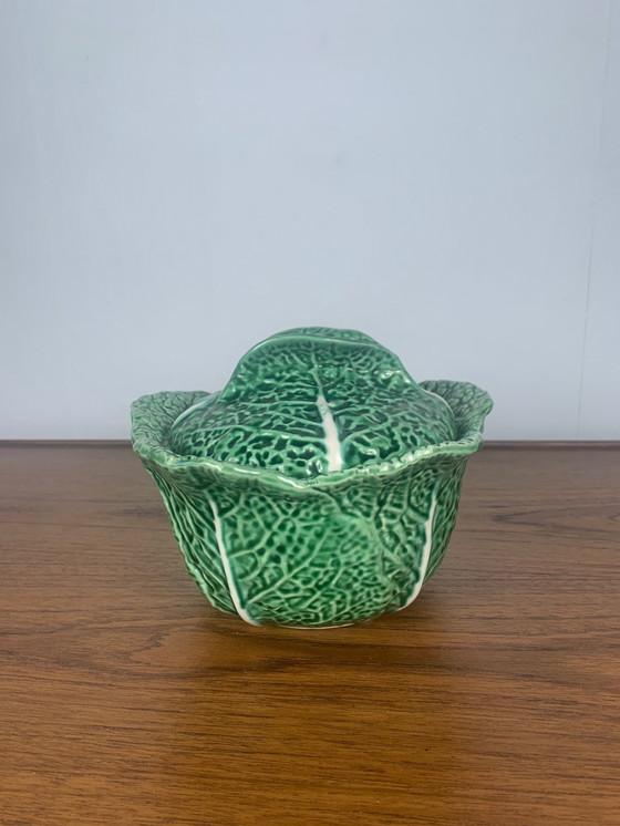 Image 1 of Grünkohl-Keramik-Suppenterrine, 1970/80