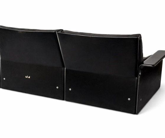 Image 1 of Canapé 2 places Dieter Rams pour Vitsoe, cuir, noir