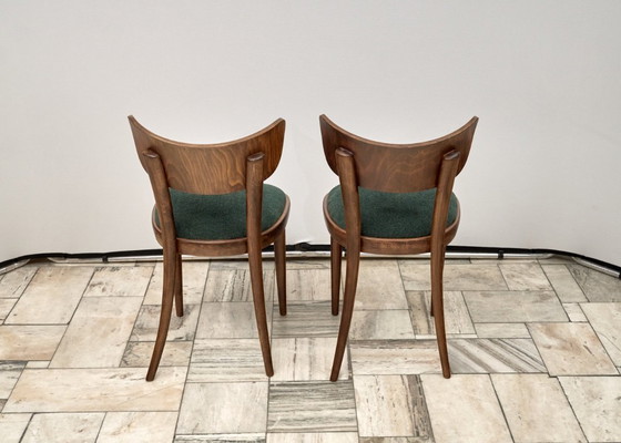 Image 1 of Satz von 4 Thonet-Stühlen, 1950er Jahre, Tschechoslowakei