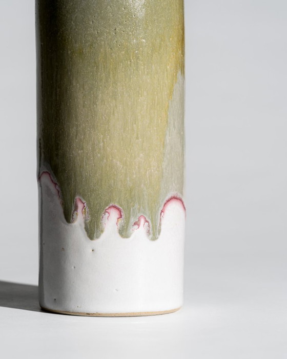Image 1 of Barbara Stehr Organic Drip Glaze Ceramic Vase Trio – Germany, 1980s–1990s