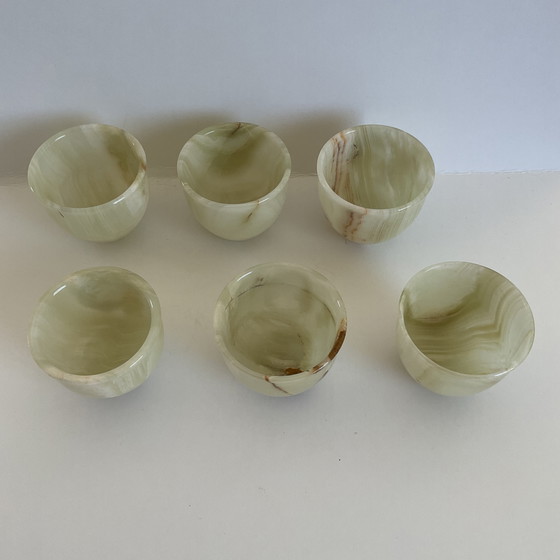 Image 1 of Vasos de chupito de piedra natural de ónix