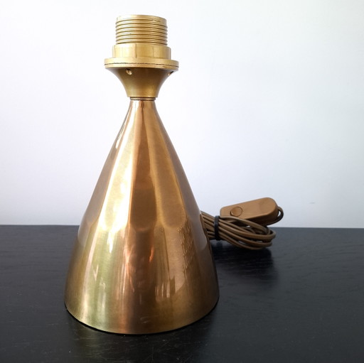 Vintage Art Deco table lamp base, brass color