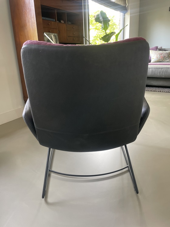KFF - Fauteuil Arva Lounge à piètement luge – Cuir, Textile (photo 3 of 5)