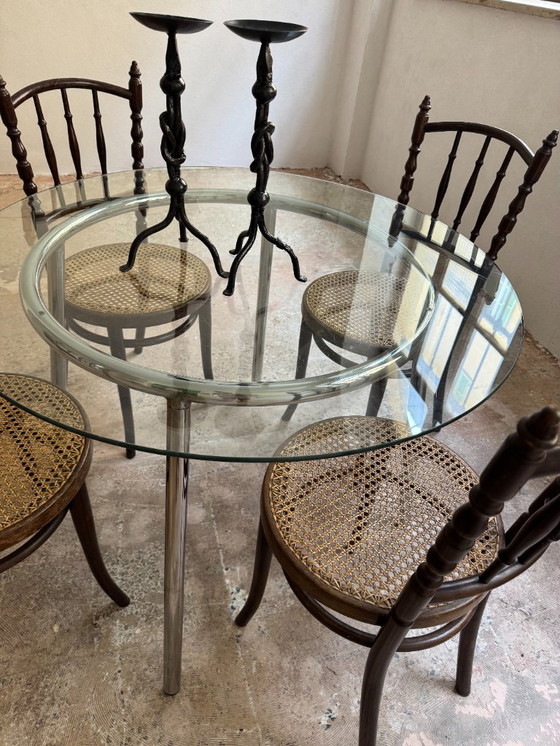 Image 1 of Set of Hand-Forged Italian Wrought Iron Candle Holders