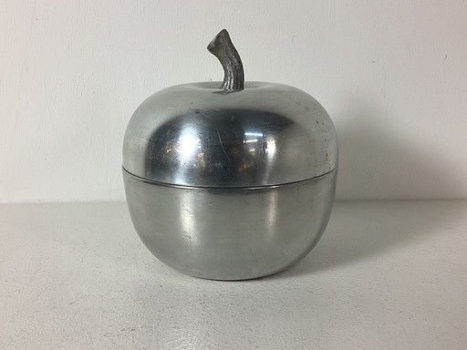 Secchiello per il ghiaccio italiano a forma di mela, vintage anni Sessanta