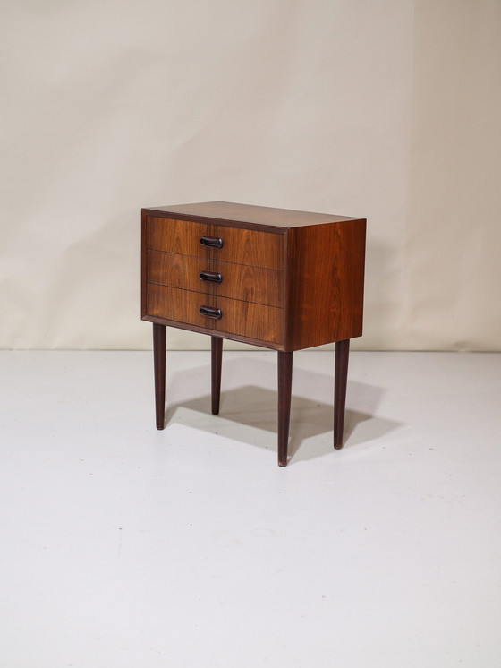 Image 1 of Table de chevet en palissandre commode danoise vintage