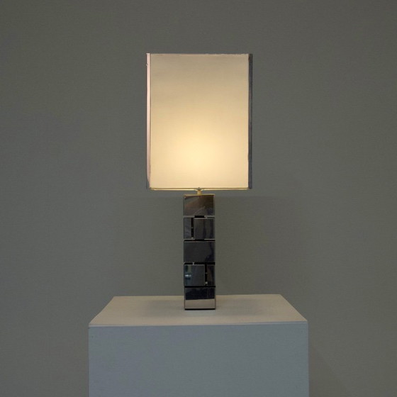 Image 1 of Curtis Jere Chrome Tafellamp – Kubistisch Vintage Design