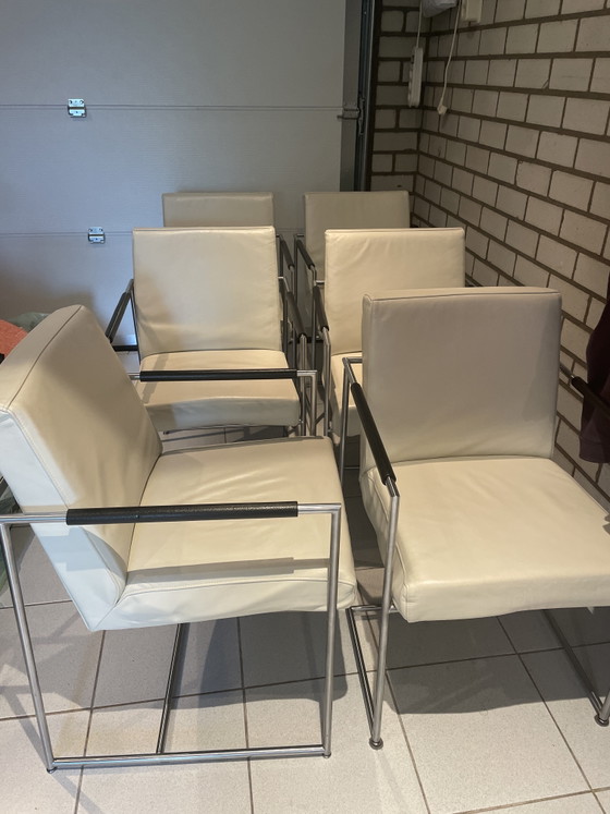 Design Eetkamerstoel Harvink – Eetkamerstoelen, Leather, Metal (photo 5 of 5)