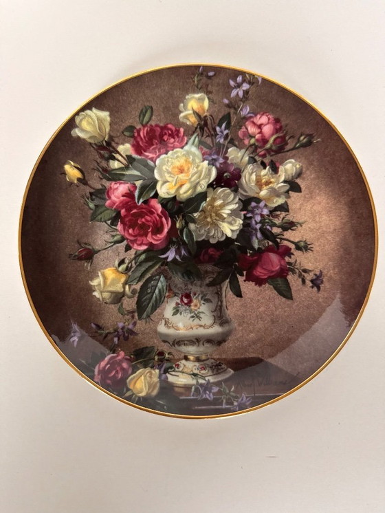 Image 1 of Assiette décorative en porcelaine fine « Bouquet royal »