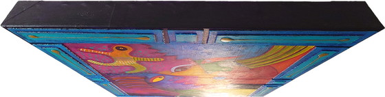 Image 1 of Origineel Schilderij Clemens Briels: "El Intercambio de Opiniones" (2008) - Gesigneerd & Certificaat!