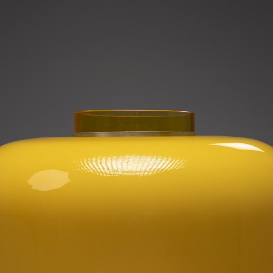 Image 1 of Model LT226 Yellow "Mushroom" Table Lamp