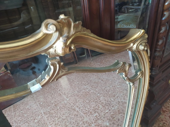 Grande Specchio intagliato e dorato, Italia 1950 – Legno, Barok (photo 13 of 18)