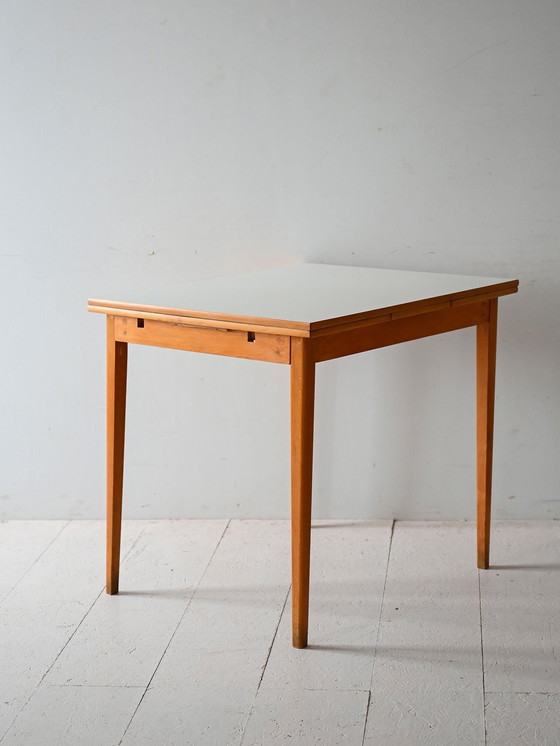Image 1 of Vintage Scandinavian Teak and Formica Table