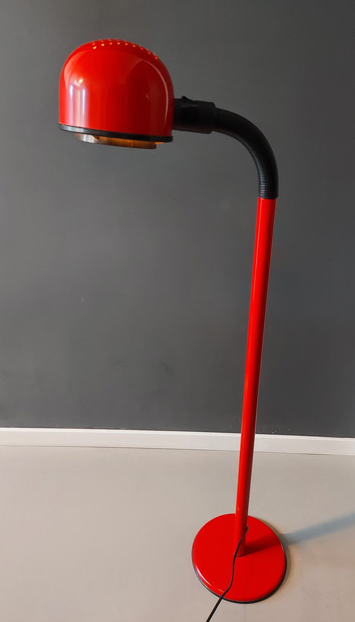 Retro Vloerlamp Alda Rood Space Age