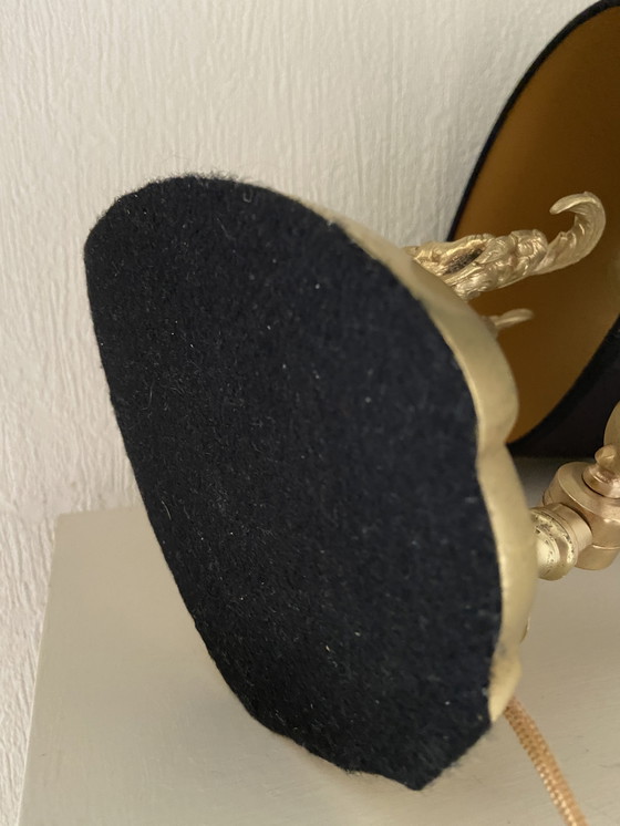 Image 1 of Lampe de bureau vintage articulée en bronze