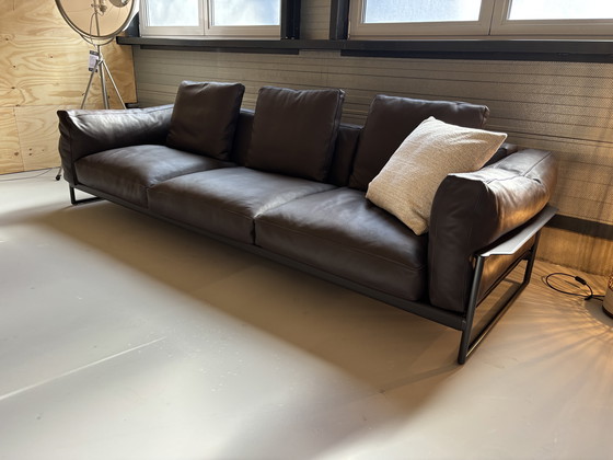 Image 1 of Flexform Flexform Zeno 5 plazas Cuero Premium Testa di Moro LP € 22.000