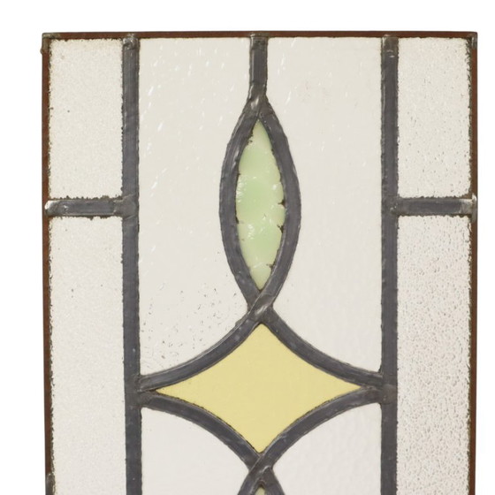 Art Deco Glasraam Glas in Lood Geometrisch 51x24cm – Decoratieve objecten (photo 6 of 14)
