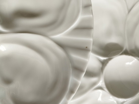 Image 1 of Lot de 6 assiettes à huitres en porcelaine de Pillivuyt