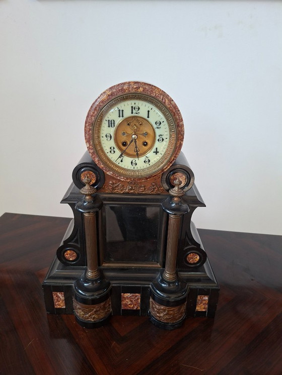 Image 1 of Espléndido tríptico de repisa de chimenea estilo Napoleón III (segunda mitad del siglo XIX)