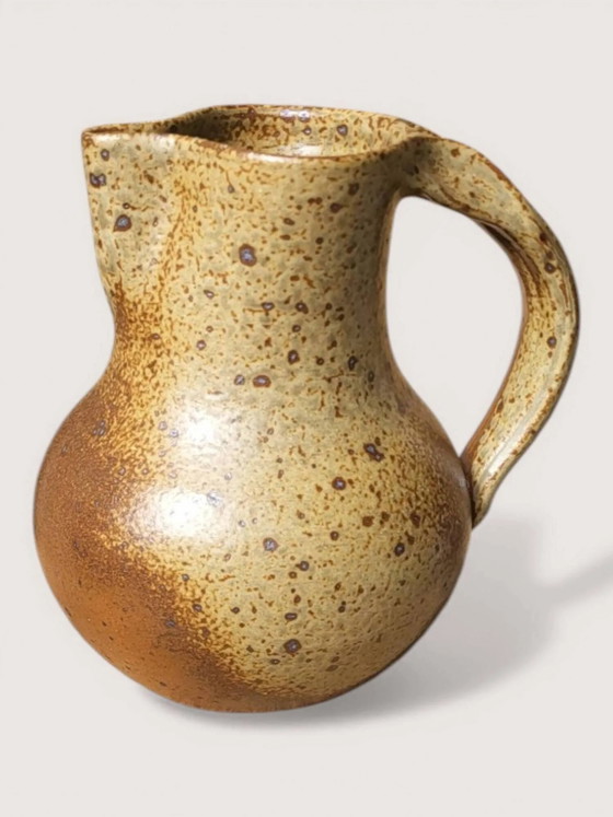 Jarra de gres Michel Dumont / Puisaye – Vasos y jarras, Porcelain, Vintage (photo 2 of 9)