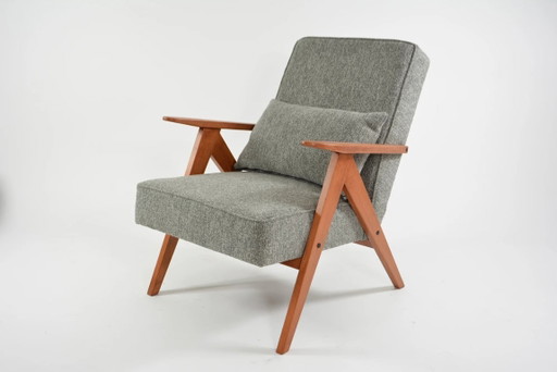 Poltrone KOMPAS in grigio screziato e bianco