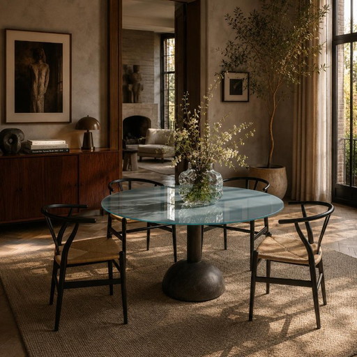 Mesa de comedor Poltrona Frau de Massimo y Lella Vignelli