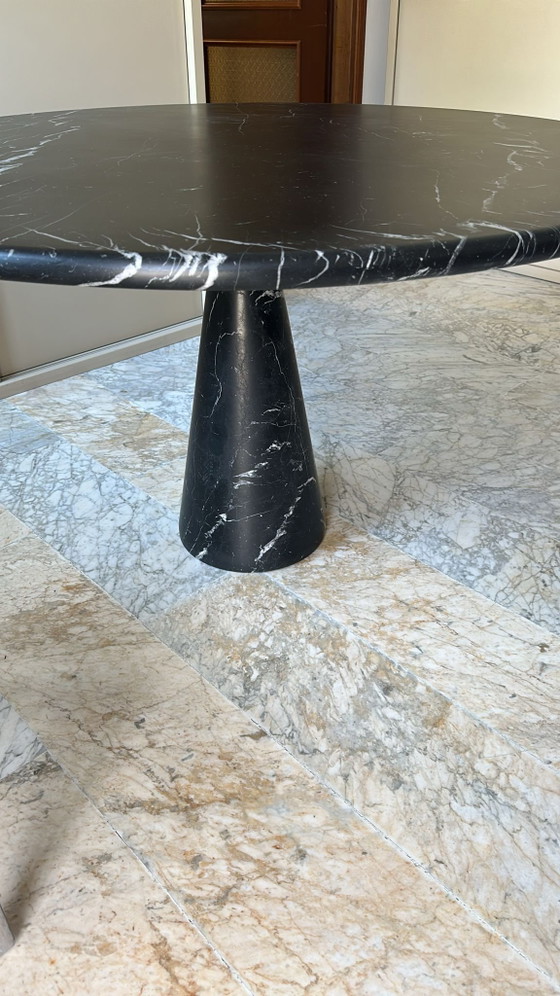 Image 1 of Angelo Mangiarotti M1 eettafel Nero Marquina marmer 130cm