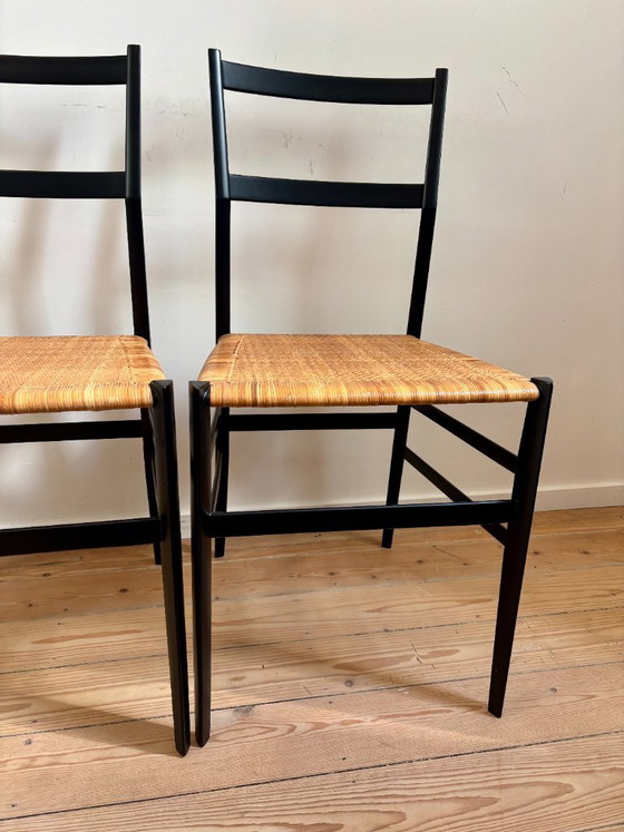 4x Sedie Gio Ponti 699 Superleggera in Frassino Nero – Cassina, Sedie da pranzo, Wood (photo 18 of 18)