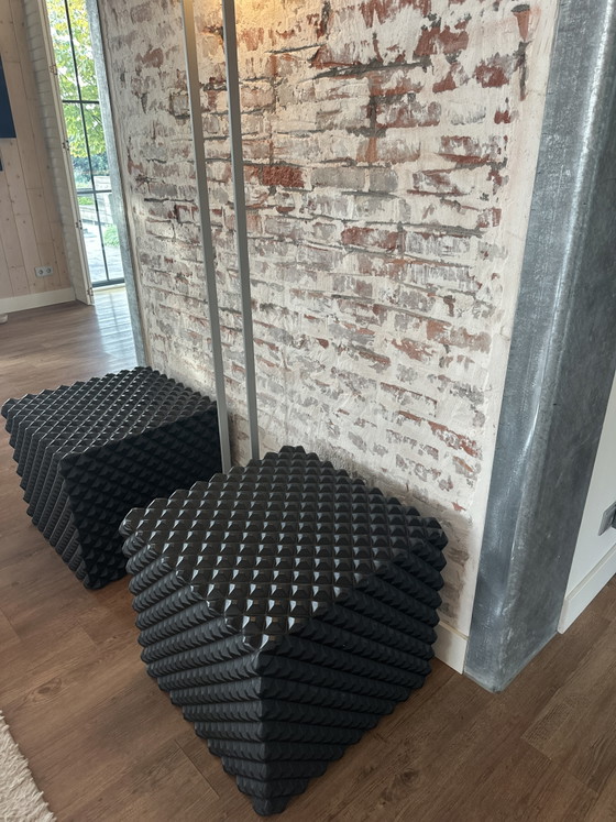 Two Coated Foam Seating Cubes – FEEK, Footstools & poufs, Rubber, Plastic (photo 3 of 9)