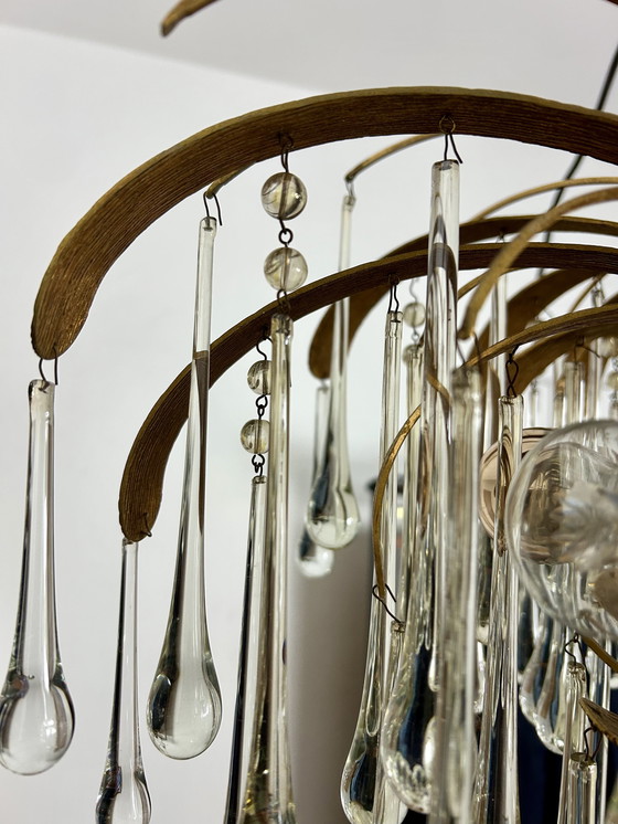 Image 1 of Vintage Palwa teardrop chandelier