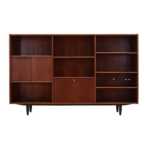 Teak bookcase, Danish design, 1970s, production: Kjeld Bundgard