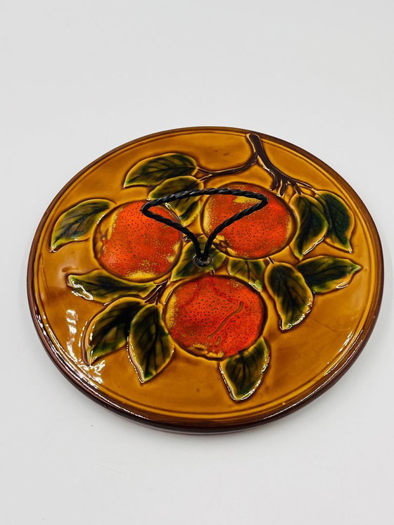 Image 1 of Plateau à Fromage décor fruit Vallauris