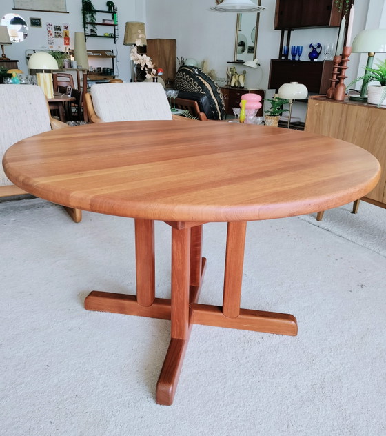 Vintage Danish teak extendable dining table 120cm, Rosengaarden – Wood (photo 4 of 15)