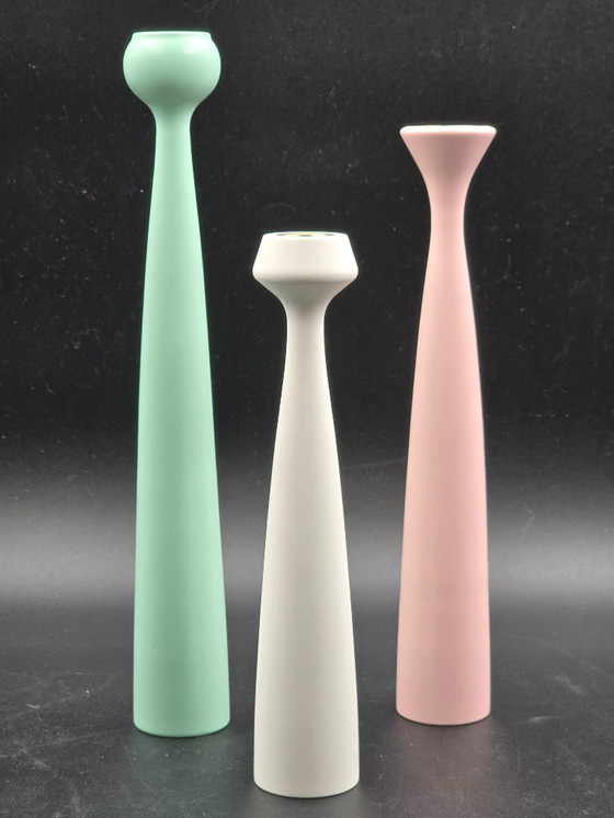 Image 1 of  Set of 3 candlesticks, Anders Nørgaard for Applicata