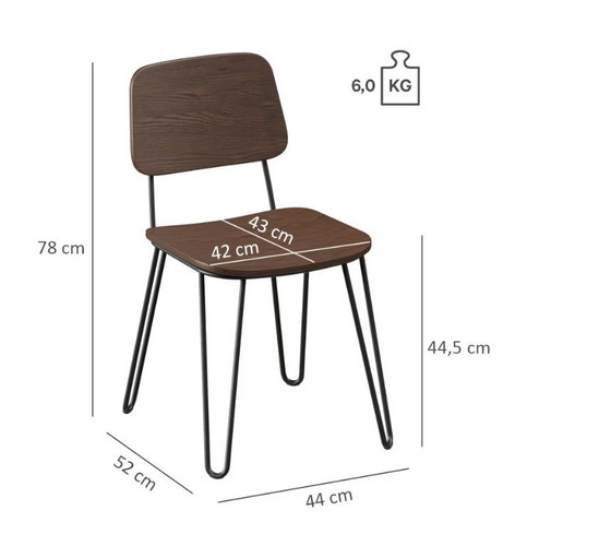 Image 1 of 8 sillas Go In Yago (madera de arce con estructura de acero con recubrimiento de polvo negro)