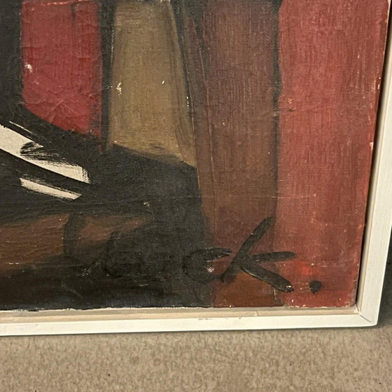 Ferdinand Vonck, Composition abstraite, Huile sur toile, Années 1950 – Peintures et dessins (photo 12 of 15)