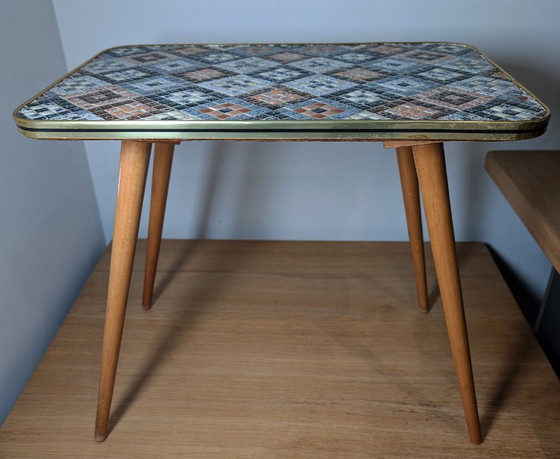 Vintage Mosaic Plant Table 🪴 - 60s – Ceramic, Mdf (photo 4 of 6)