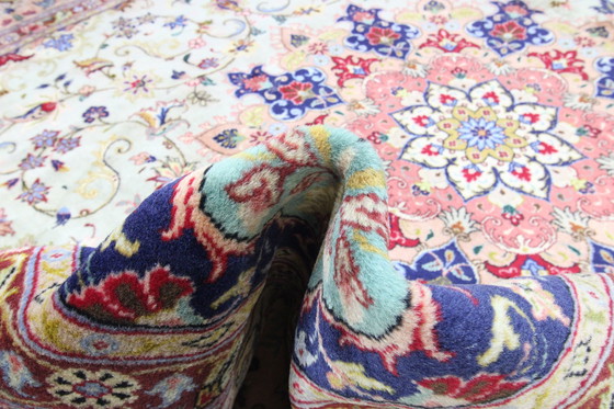 Image 1 of Origineel handgeknoopt Perzisch tapijt Tabriz 40 Raj Fijn 387 X 300 Cm Topconditie