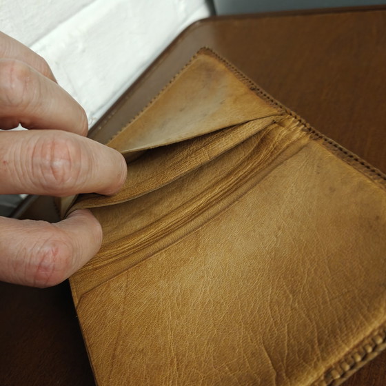 Vintage Genuine Python Snake Skin Wallet – Brown Leather Bifold – Gifts (photo 9 of 12)