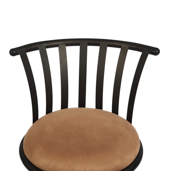 Image 1 of 2x sgabelli da bar girevoli marroni Urban Meuble in stile bistrot con poggiapiedi, 2 possibili altezze di seduta 62/73 cm Pistil