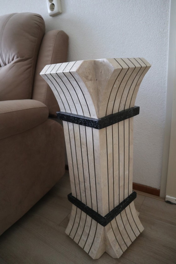 Image 1 of Maitland Smith Tesselated Pie Stall - Usa, 1980s