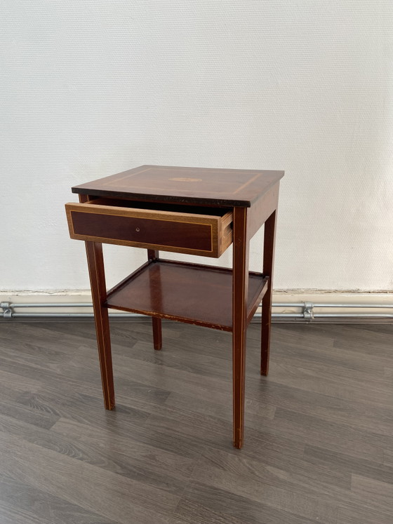 Table d’Appoint Ancienne Marquetée Style Directoire – Tables d'appoint, Wood (photo 2 of 10)
