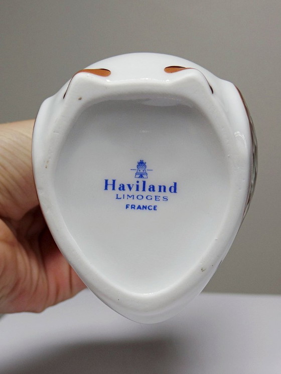 Image 1 of Vintage 80s Haviland Castel carafe and miniature bottle set, after Sandoz for Chabot