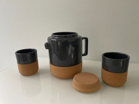 Image 1 of Juego de café/té Alma Gémea – cerámica y corcho – Portugal