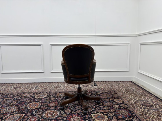 Klassischer italienischer Bürostuhl – Bürostühle, Metal, Wood (photo 4 of 7)